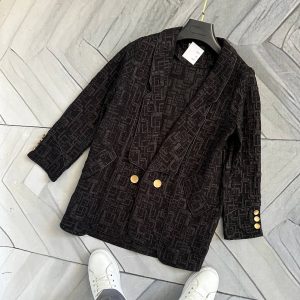 کت ژاکارد مشکی